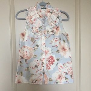 jcrew silk ruffle top!